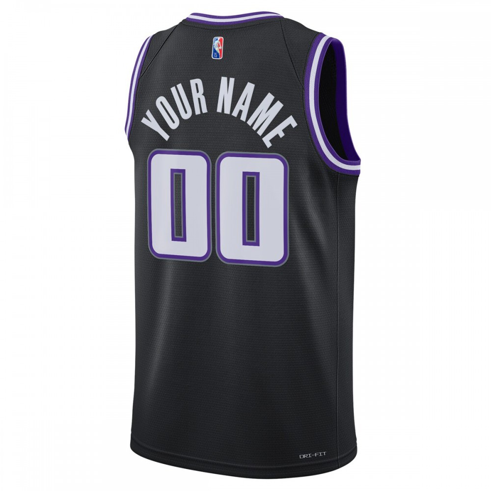 Sacramento Kings 2021/22 Swingman Custom Jersey - City Edition - Black-Pro Kit Vault | Brand New 26/27 Sports Jerseys